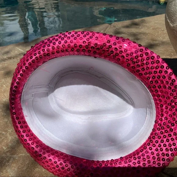 Mob Museum Fedora Pink Sequins - Picture 5 of 10